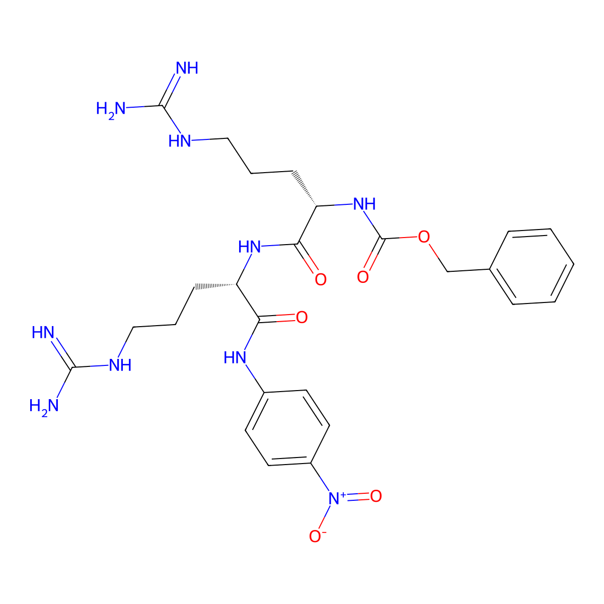 Z-Arg-Arg-pNA molecular structure, CAS 122630-71-1