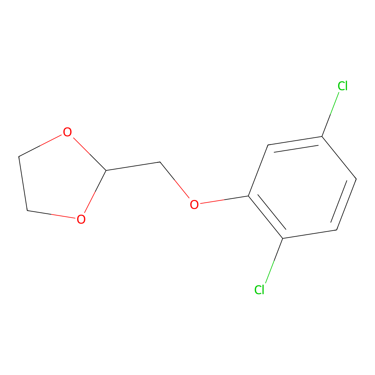 2-(2,5-Dichloro-phenoxy)methyl-1,3-dioxolane molecular structure, CAS 1226303-47-4