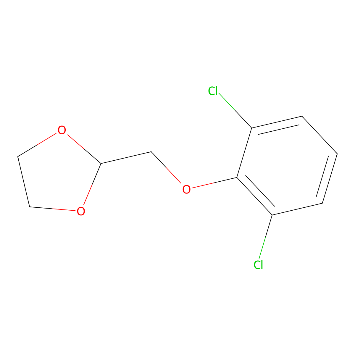 2-(2,6-Dichloro-phenoxy)methyl-1,3-dioxolane molecular structure, CAS 1226303-53-2