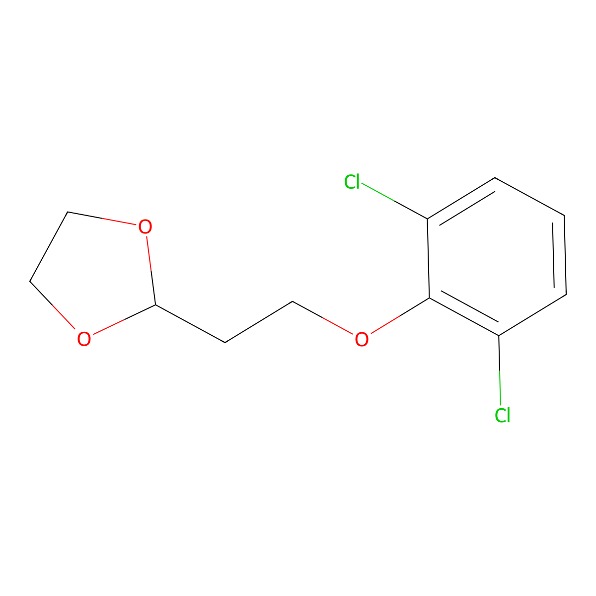 2-[2-(2,6-Dichloro-phenoxy)ethyl]-1,3-dioxolane molecular structure, CAS 1226306-16-6