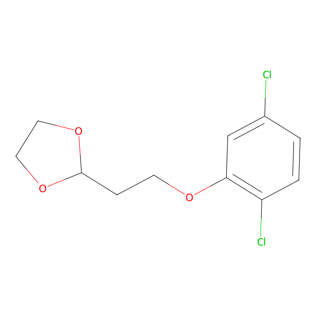 2-(2-(2,5-Dichlorophenoxy)ethyl)-1,3-dioxolane molecular structure, CAS 1226306-56-4