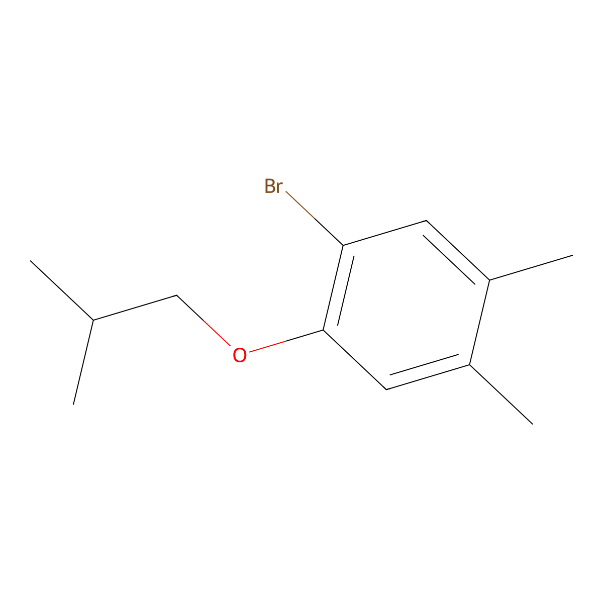 1-Bromo-2-isobutoxy-4,5-dimethylbenZene molecular structure, CAS 1226308-04-8