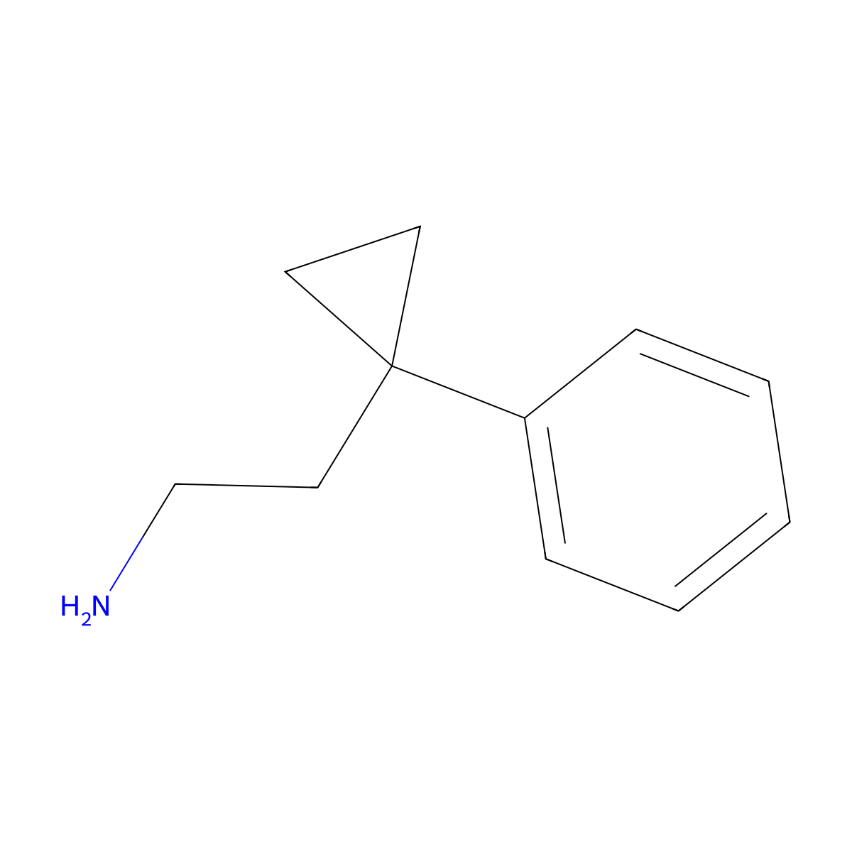 2-(1-Phenylcyclopropyl)ethan-1-amine molecular structure, CAS 1226323-79-0