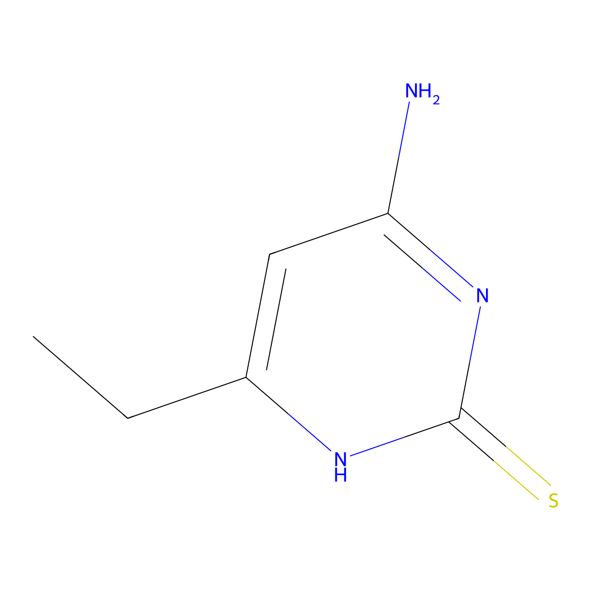 4-Amino-6-ethyl-1,2-dihydropyrimidine-2-thione molecular structure, CAS 1226335-48-3