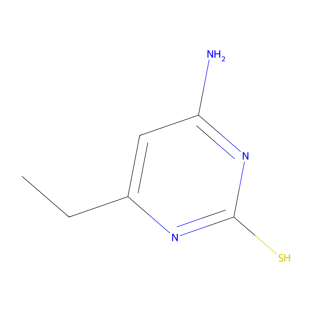 4-Amino-6-ethyl-1,2-dihydropyrimidine-2-thione molecular structure, CAS 1226335-48-3