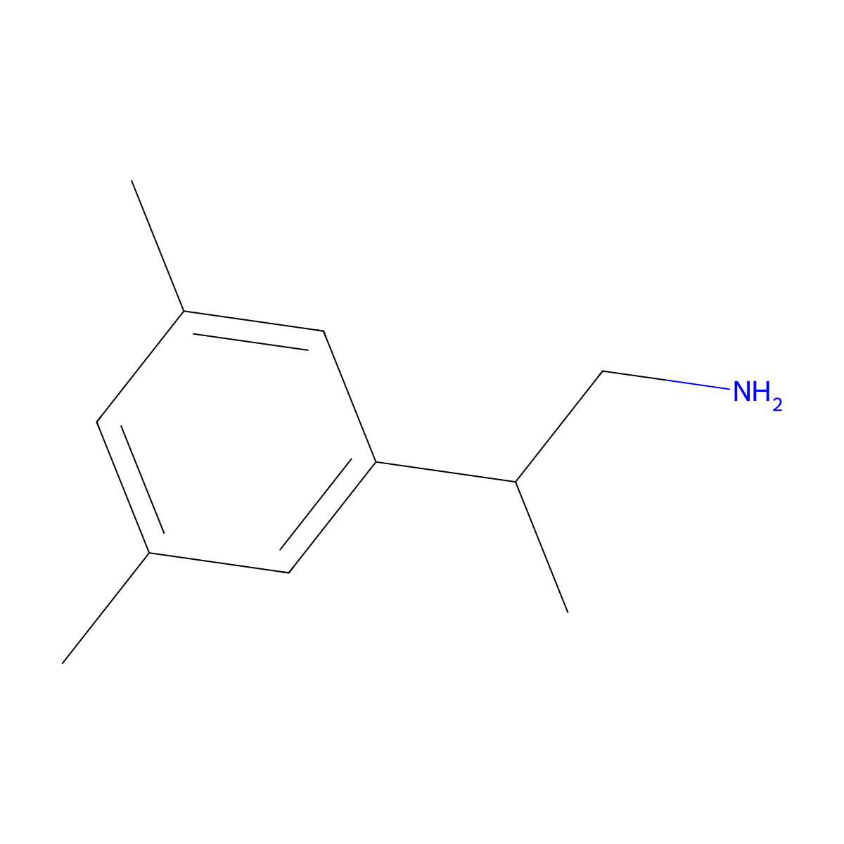 2-(3,5-Dimethylphenyl)propan-1-amine molecular structure, CAS 1226360-72-0