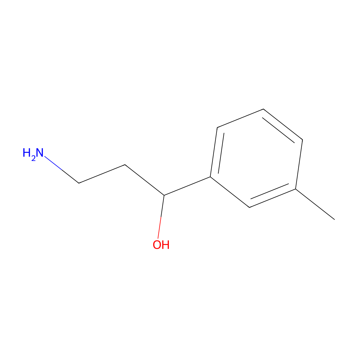 3-Amino-1-(3-methylphenyl)propan-1-ol molecular structure, CAS 1226363-38-7