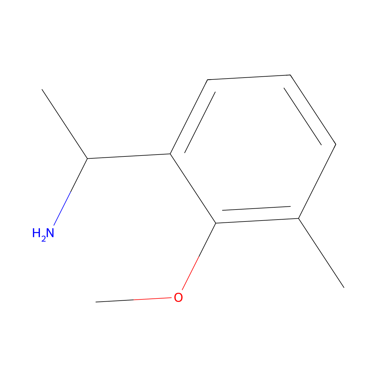 1-(2-Methoxy-3-methylphenyl)ethan-1-amine molecular structure, CAS 1226363-63-8