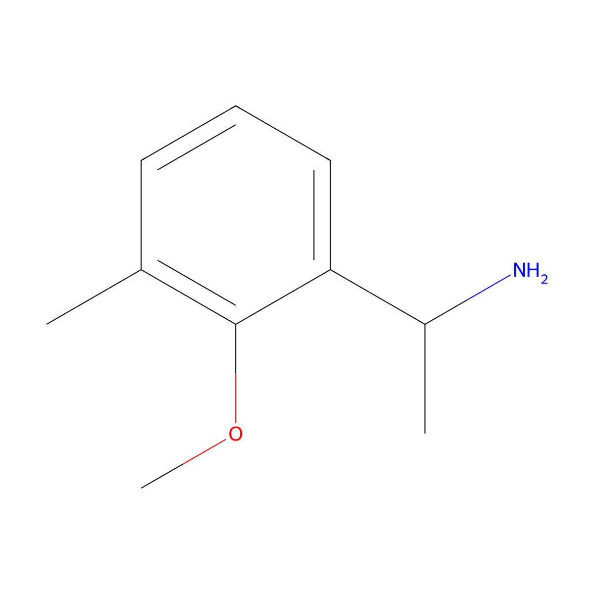 1-(2-Methoxy-3-methylphenyl)ethan-1-amine molecular structure, CAS 1226363-63-8