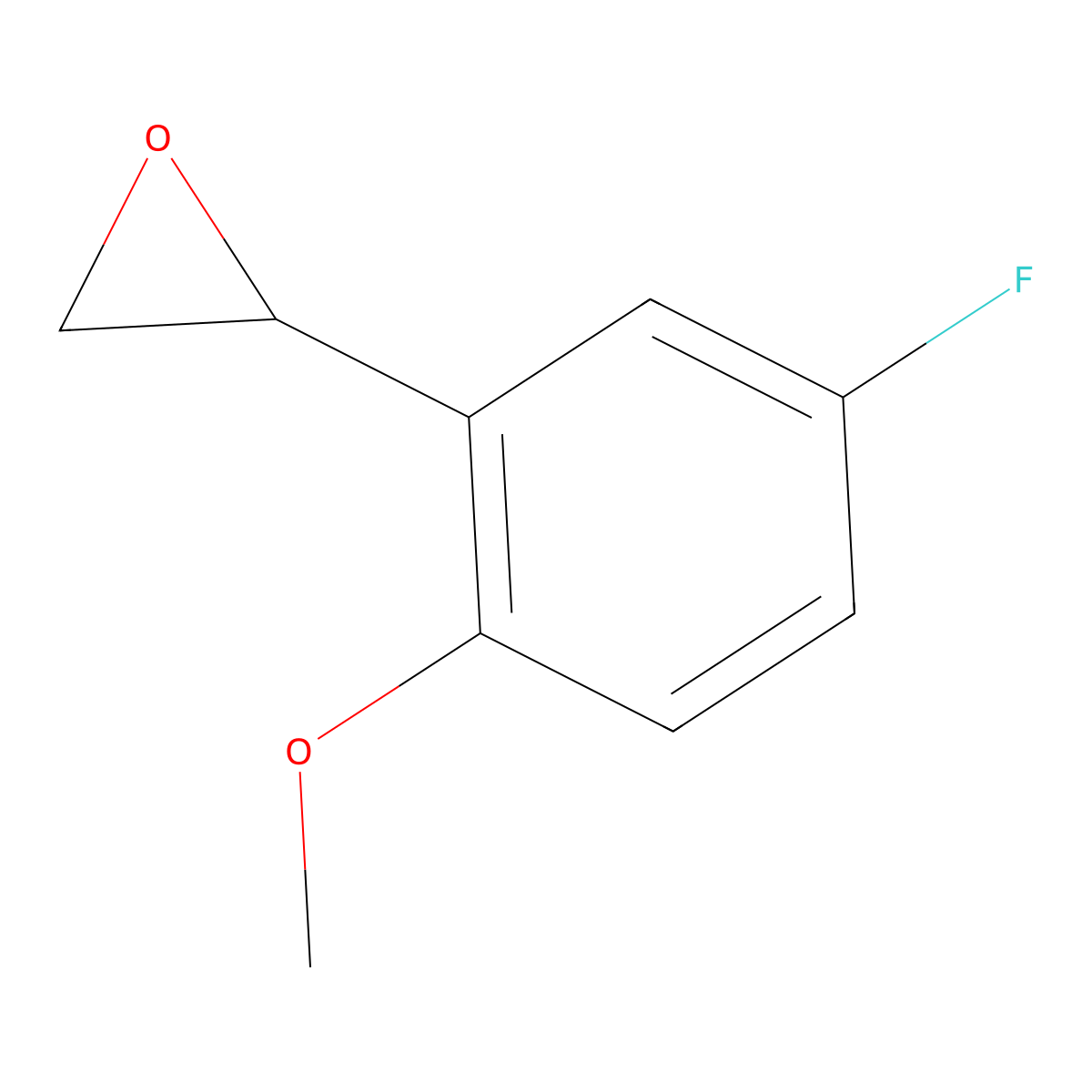 2-(5-Fluoro-2-methoxyphenyl)oxirane molecular structure, CAS 1226365-05-4