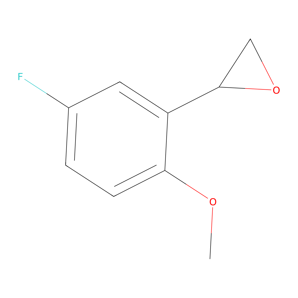 2-(5-Fluoro-2-methoxyphenyl)oxirane molecular structure, CAS 1226365-05-4