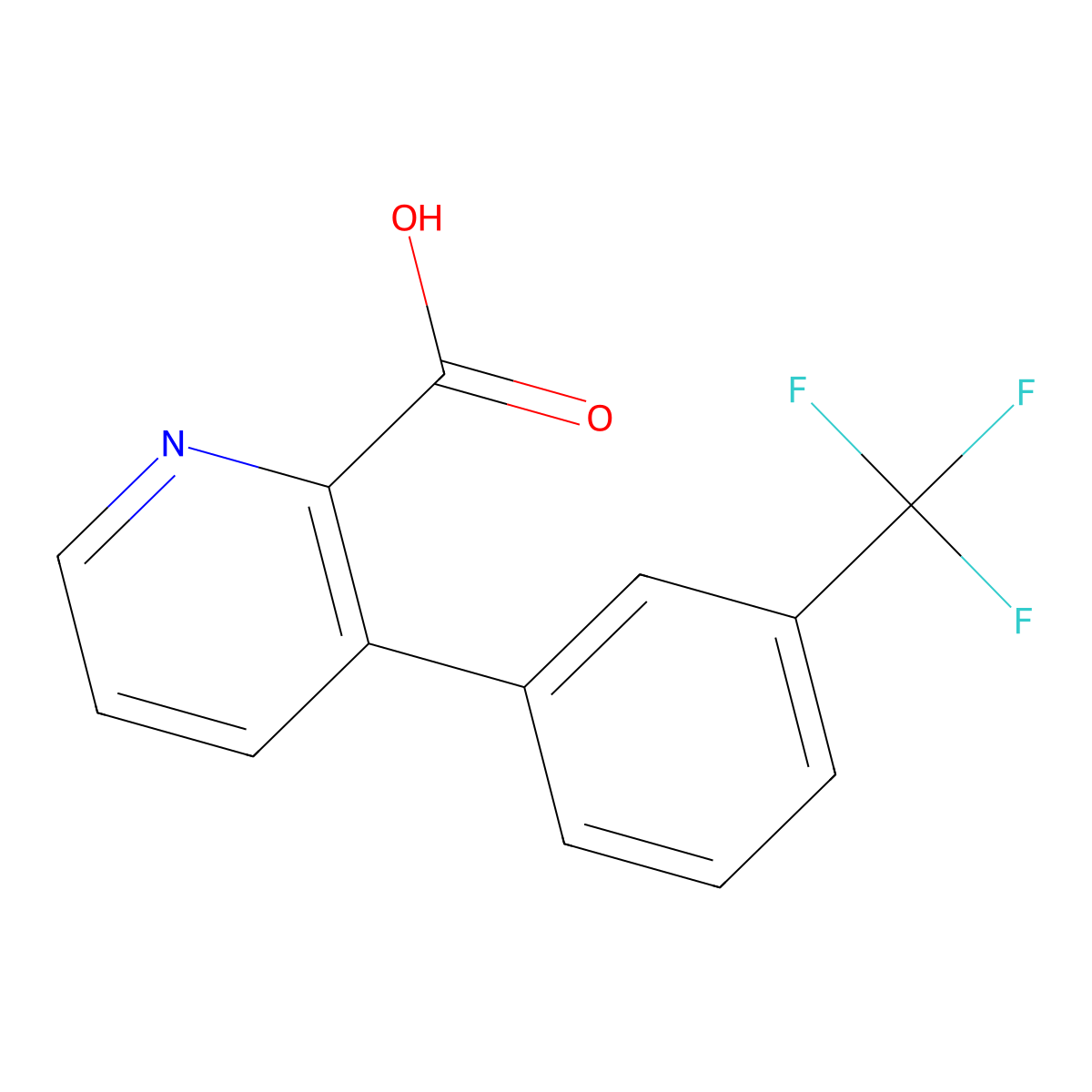 3-(3-Trifluoromethylphenyl)picolinic acid molecular structure, CAS 1226367-18-5