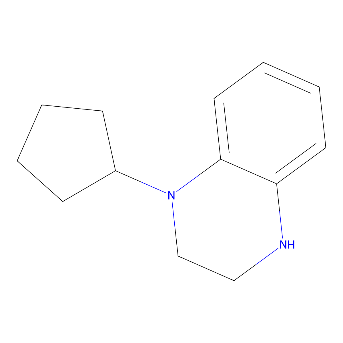 1-cyclopentyl-1,2,3,4-tetrahydroQuinoxaline molecular structure, CAS 1226379-64-1