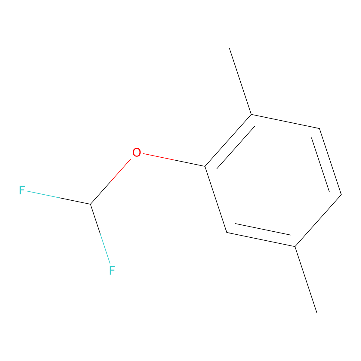 2-(Difluoromethoxy)-1,4-dimethyl-benzene molecular structure, CAS 1226388-16-4