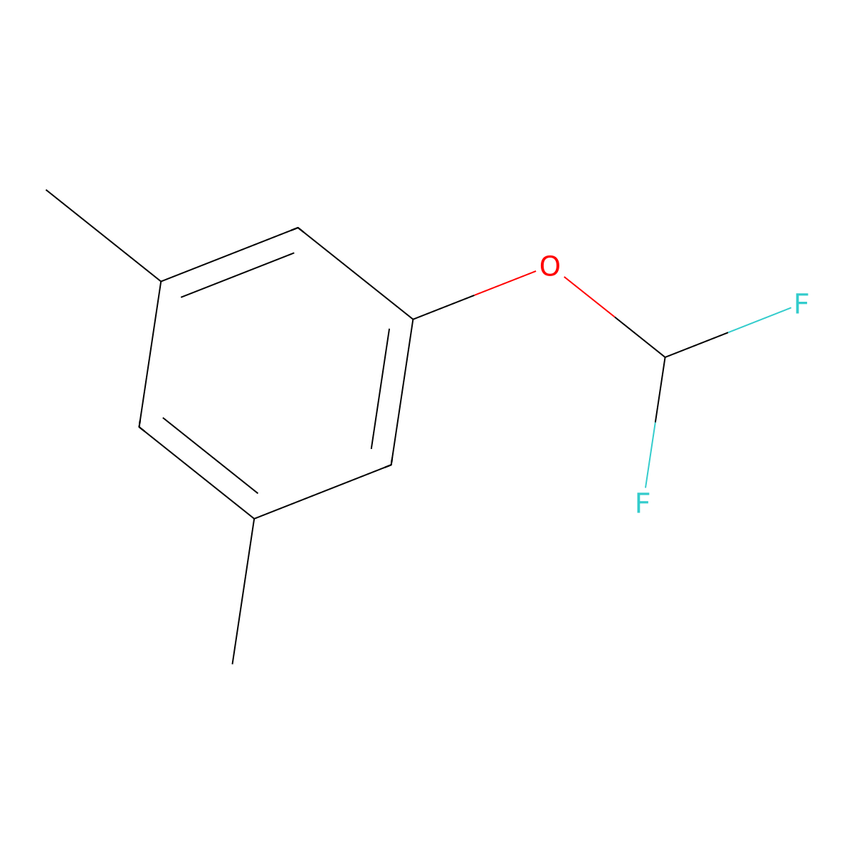 1-(Difluoromethoxy)-3,5-dimethylbenzene molecular structure, CAS 1226388-26-6