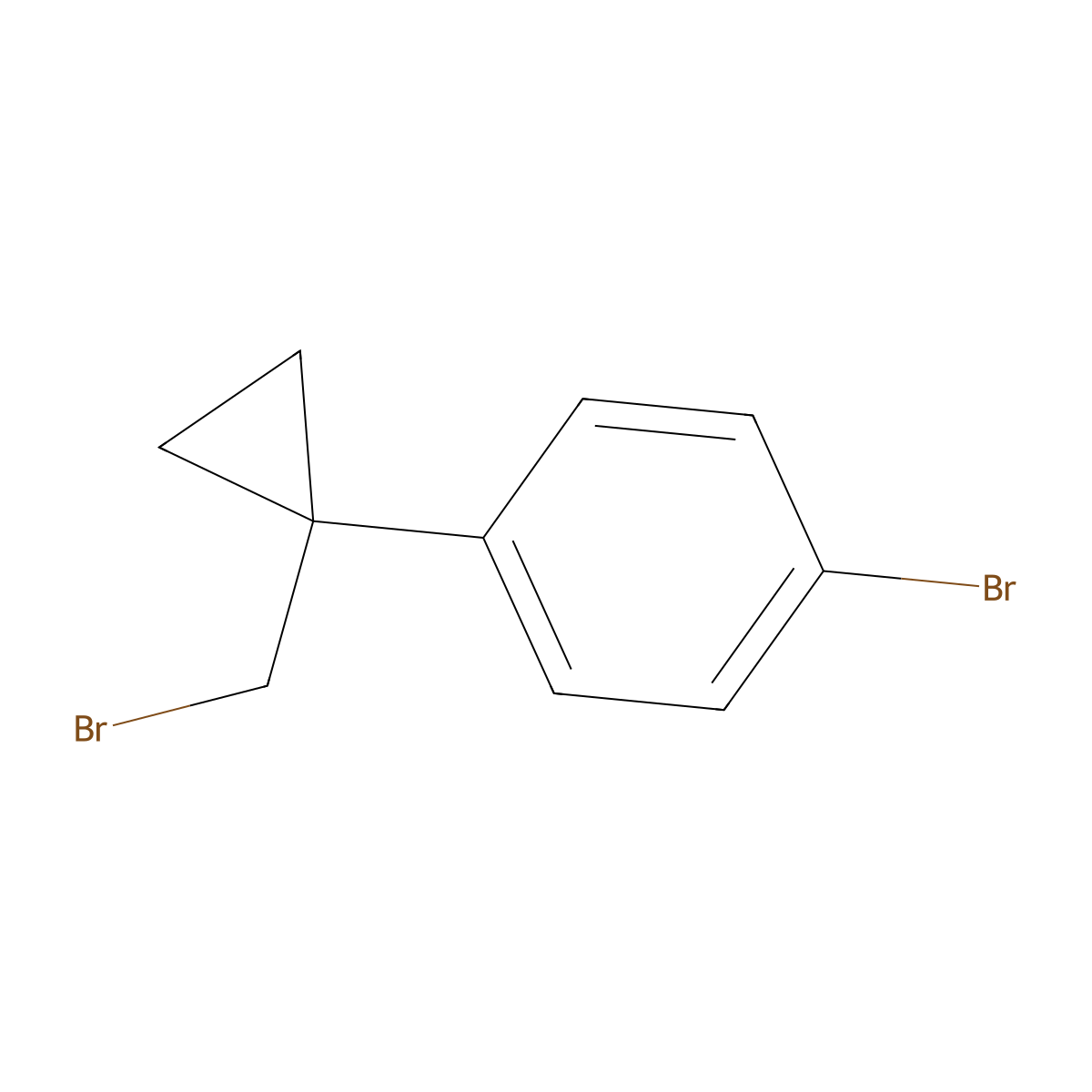 1-Bromo-4-[1-(bromomethyl)cyclopropyl]benzene molecular structure, CAS 1226391-85-0