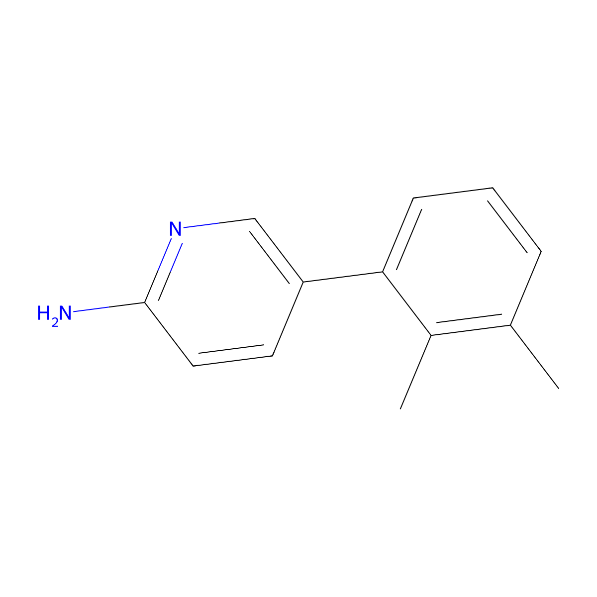 5-(2,3-Dimethylphenyl)pyridin-2-amine molecular structure, CAS 1226406-73-0
