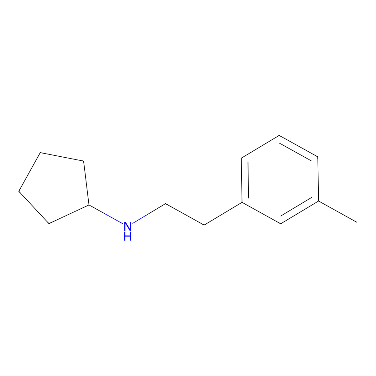 n-(3-Methylphenethyl)cyclopentanamine molecular structure, CAS 1226407-97-1