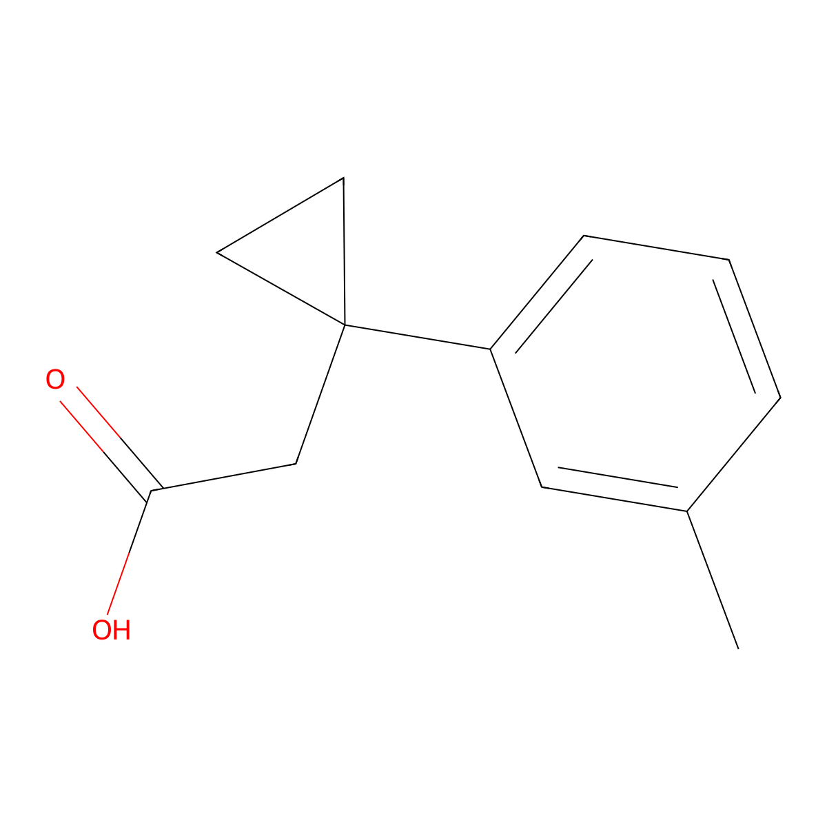 2-(1-m-Tolylcyclopropyl)acetic acid molecular structure, CAS 1226409-98-8