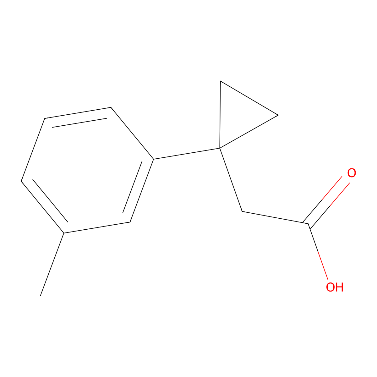 2-(1-m-Tolylcyclopropyl)acetic acid molecular structure, CAS 1226409-98-8