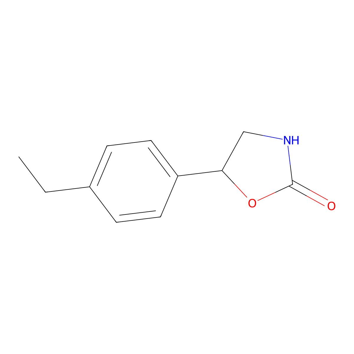 5-(4-Ethylphenyl)oxazolidin-2-one molecular structure, CAS 1226412-07-2
