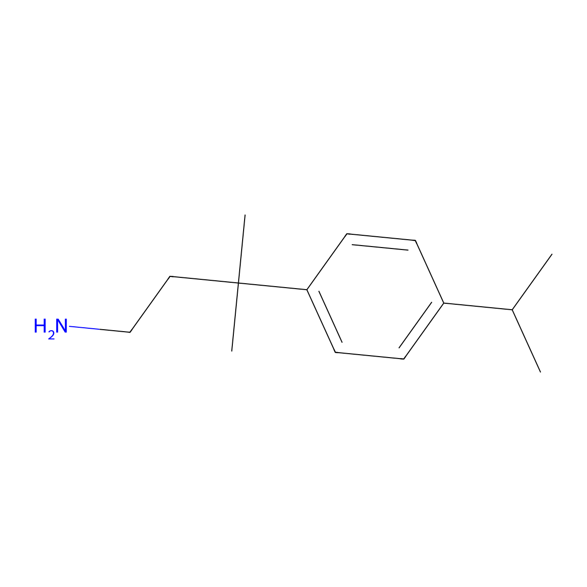 3-(4-Isopropylphenyl)-3-methylbutan-1-amine molecular structure, CAS 1226413-50-8