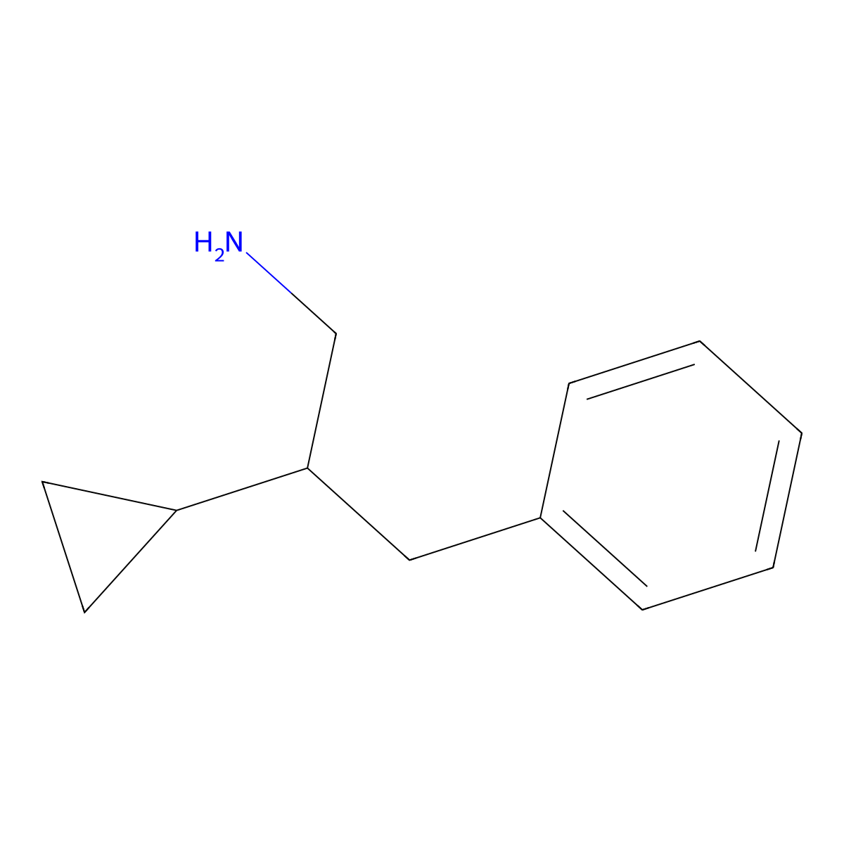 2-Cyclopropyl-3-phenylpropan-1-amine molecular structure, CAS 1226414-30-7