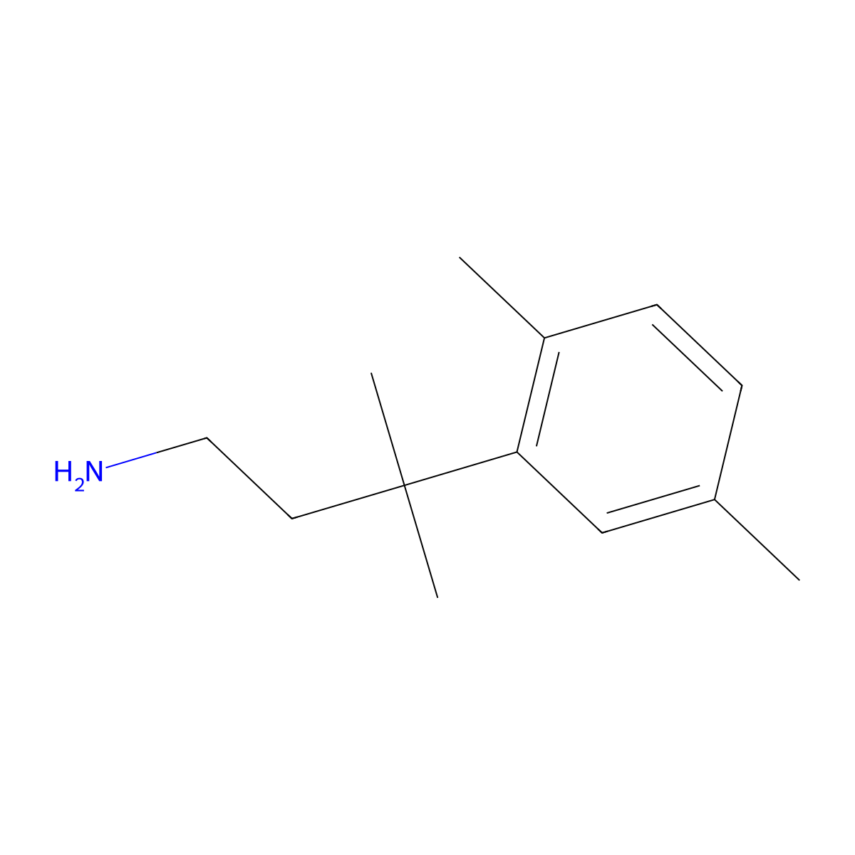 3-(2,5-Dimethylphenyl)-3-methylbutan-1-amine molecular structure, CAS 1226416-75-6