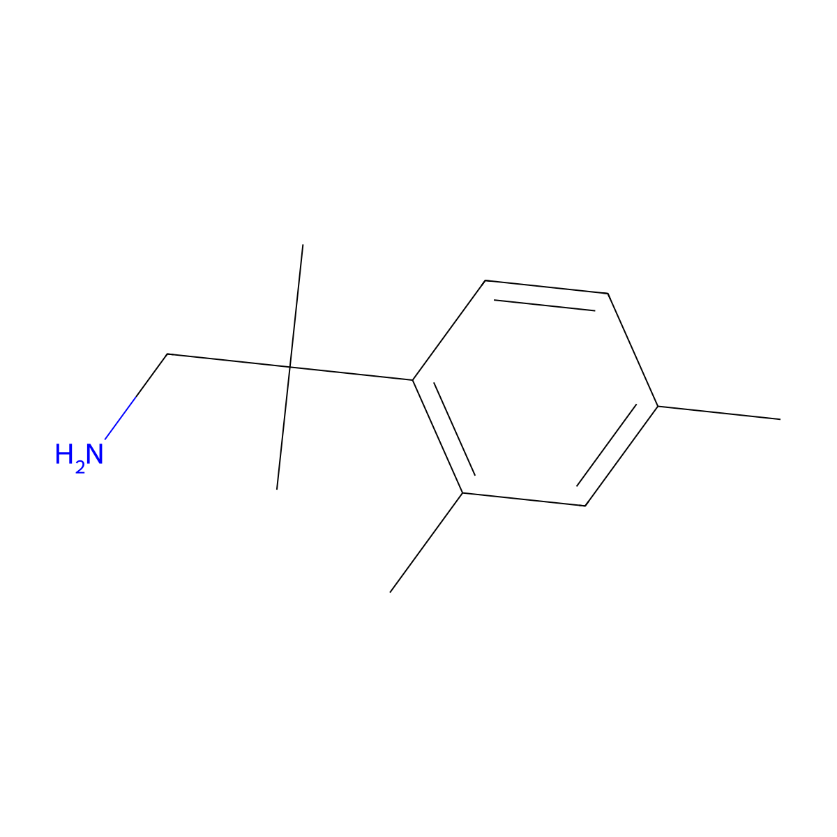 2-(2,4-Dimethylphenyl)-2-methylpropan-1-amine molecular structure, CAS 1226417-51-1