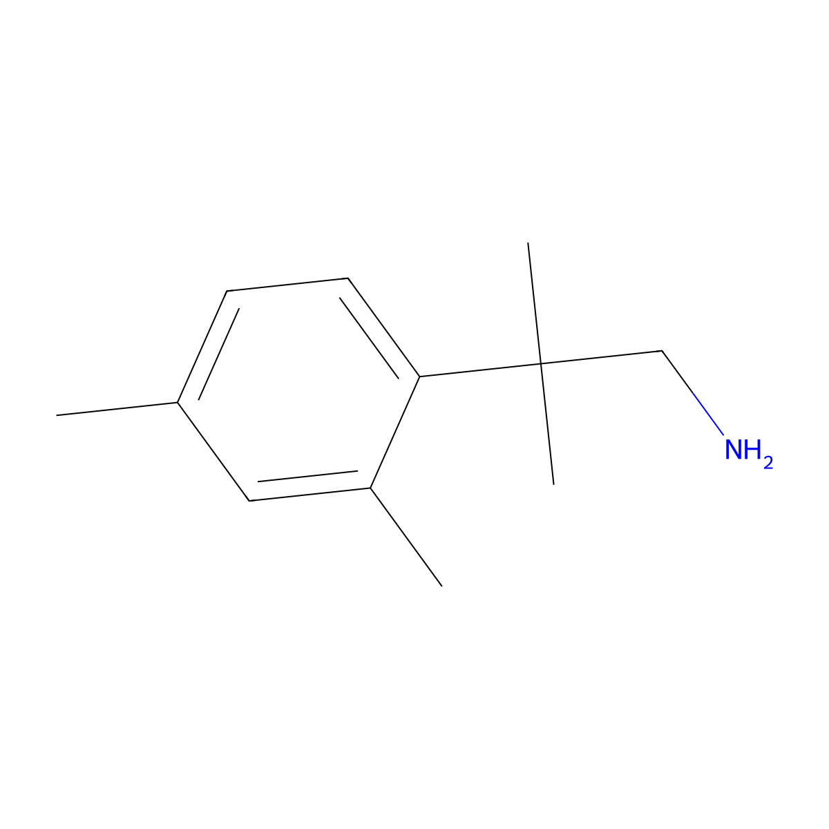 2-(2,4-Dimethylphenyl)-2-methylpropan-1-amine molecular structure, CAS 1226417-51-1