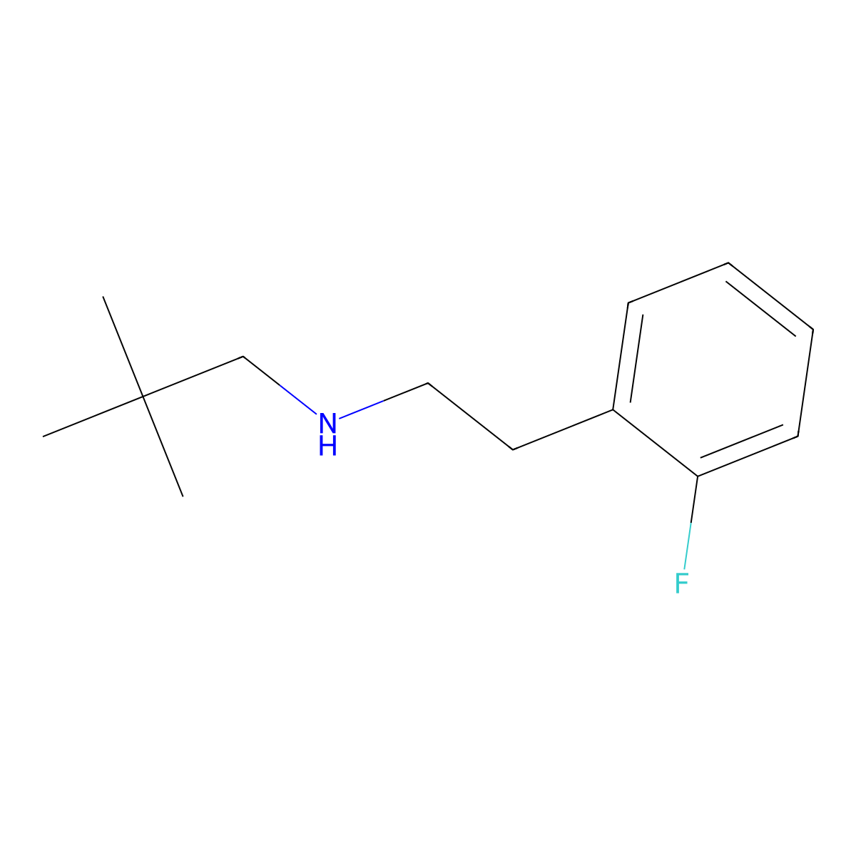 (2,2-Dimethylpropyl)[2-(2-fluorophenyl)ethyl]amine molecular structure, CAS 1226419-45-9