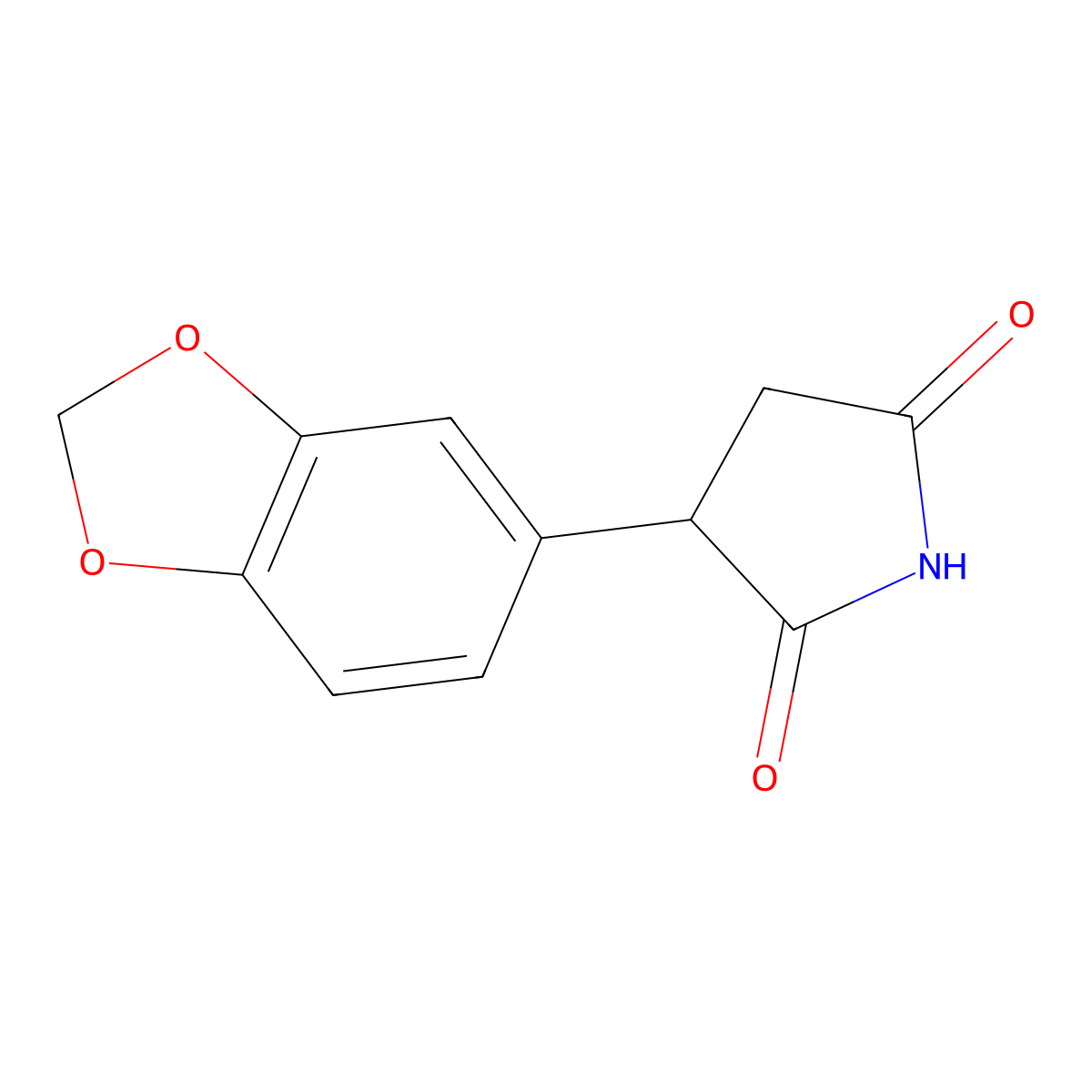 3-(2H-1,3-benzodioxol-5-yl)pyrrolidine-2,5-dione molecular structure, CAS 1226419-97-1