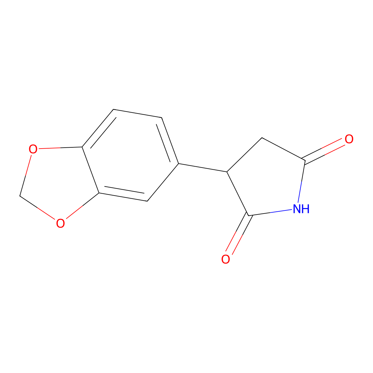 3-(2H-1,3-benzodioxol-5-yl)pyrrolidine-2,5-dione molecular structure, CAS 1226419-97-1