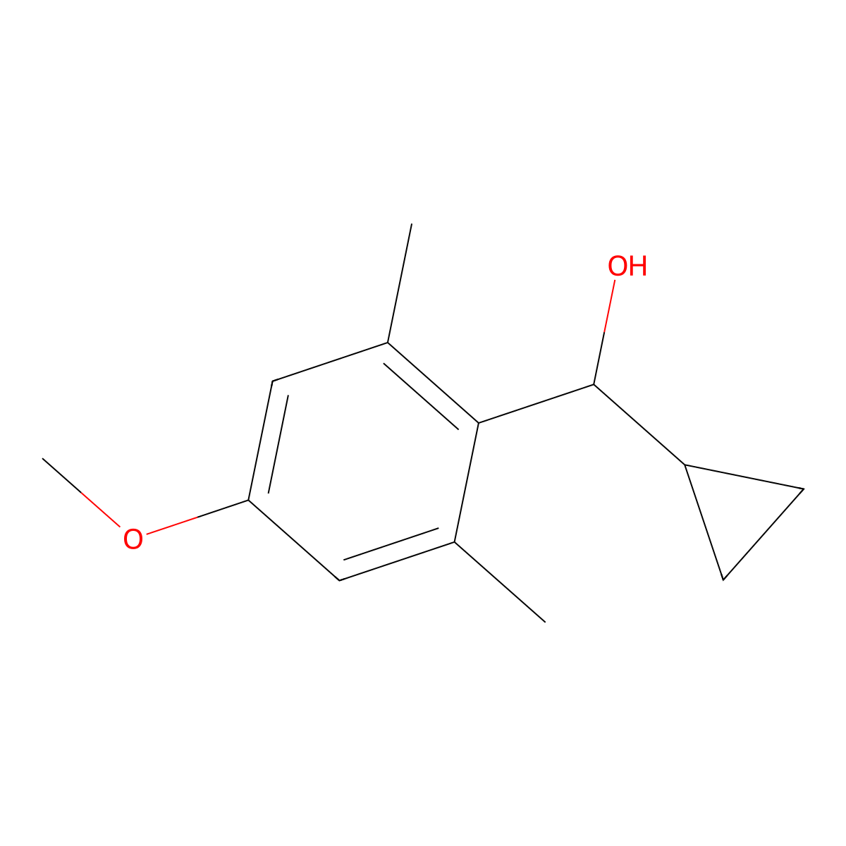 alpha-Cyclopropyl-4-methoxy-2,6-dimethylbenzenemethanol molecular structure, CAS 1226421-25-5