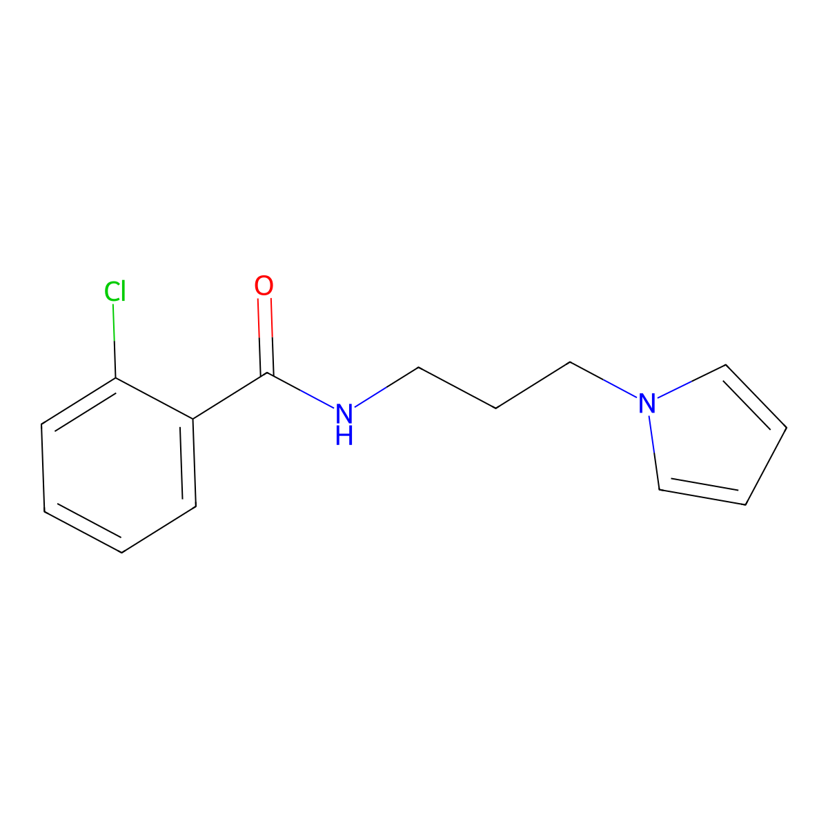 N-(3-(1H-pyrrol-1-yl)propyl)-2-chlorobenzamide molecular structure, CAS 1226426-86-3