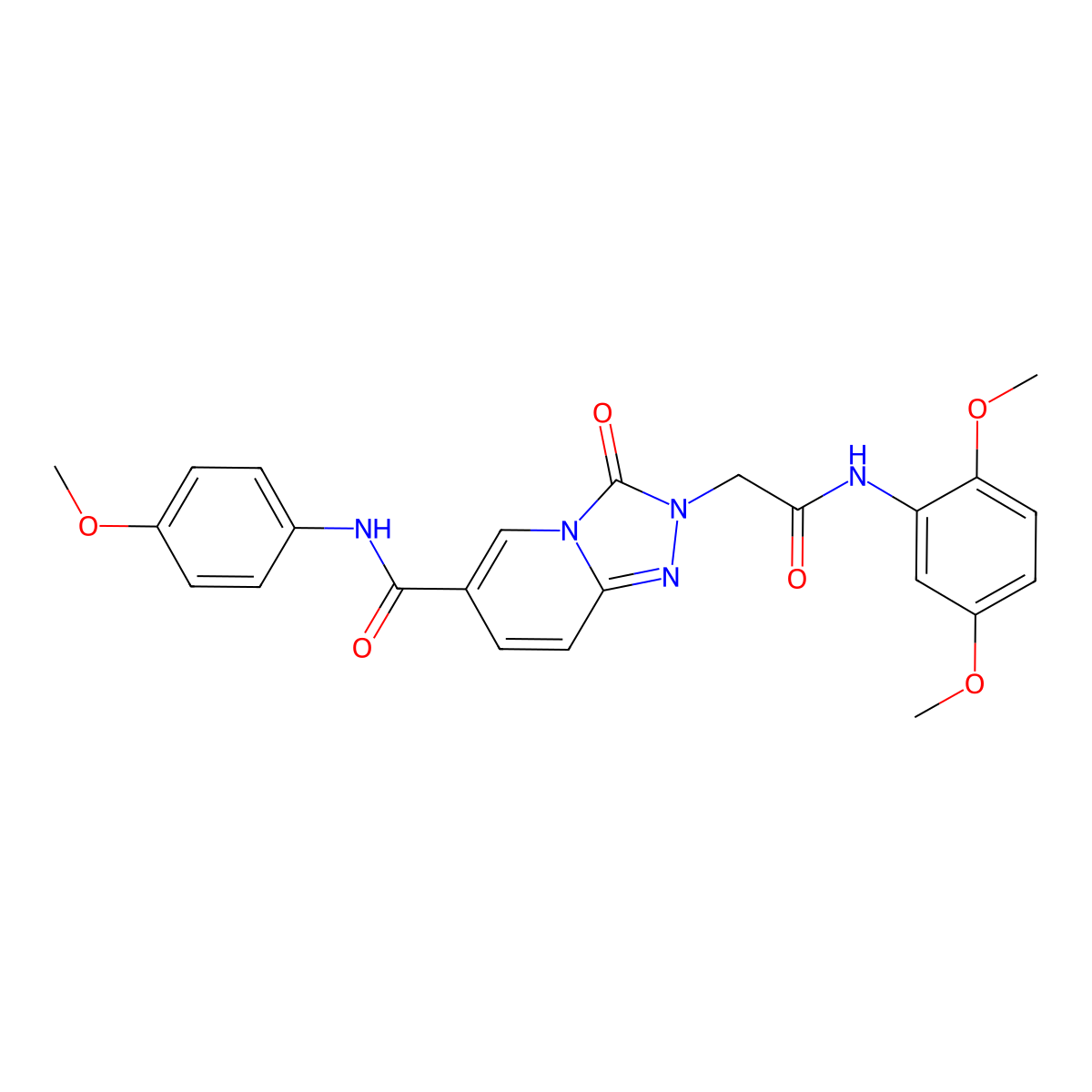 2-(2-((2,5-dimethoxyphenyl)amino)-2-oxoethyl)-N-(4-methoxyphenyl)-3-oxo-2,3-dihydro-[1,2,4]triazolo[4,3-a]pyridine-6-carboxamide molecular structure, CAS 1226428-33-6