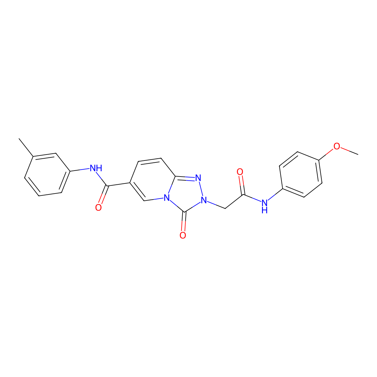 2-{[(4-methoxyphenyl)carbamoyl]methyl}-N-(3-methylphenyl)-3-oxo-2H,3H-[1,2,4]triazolo[4,3-a]pyridine-6-carboxamide molecular structure, CAS 1226429-70-4