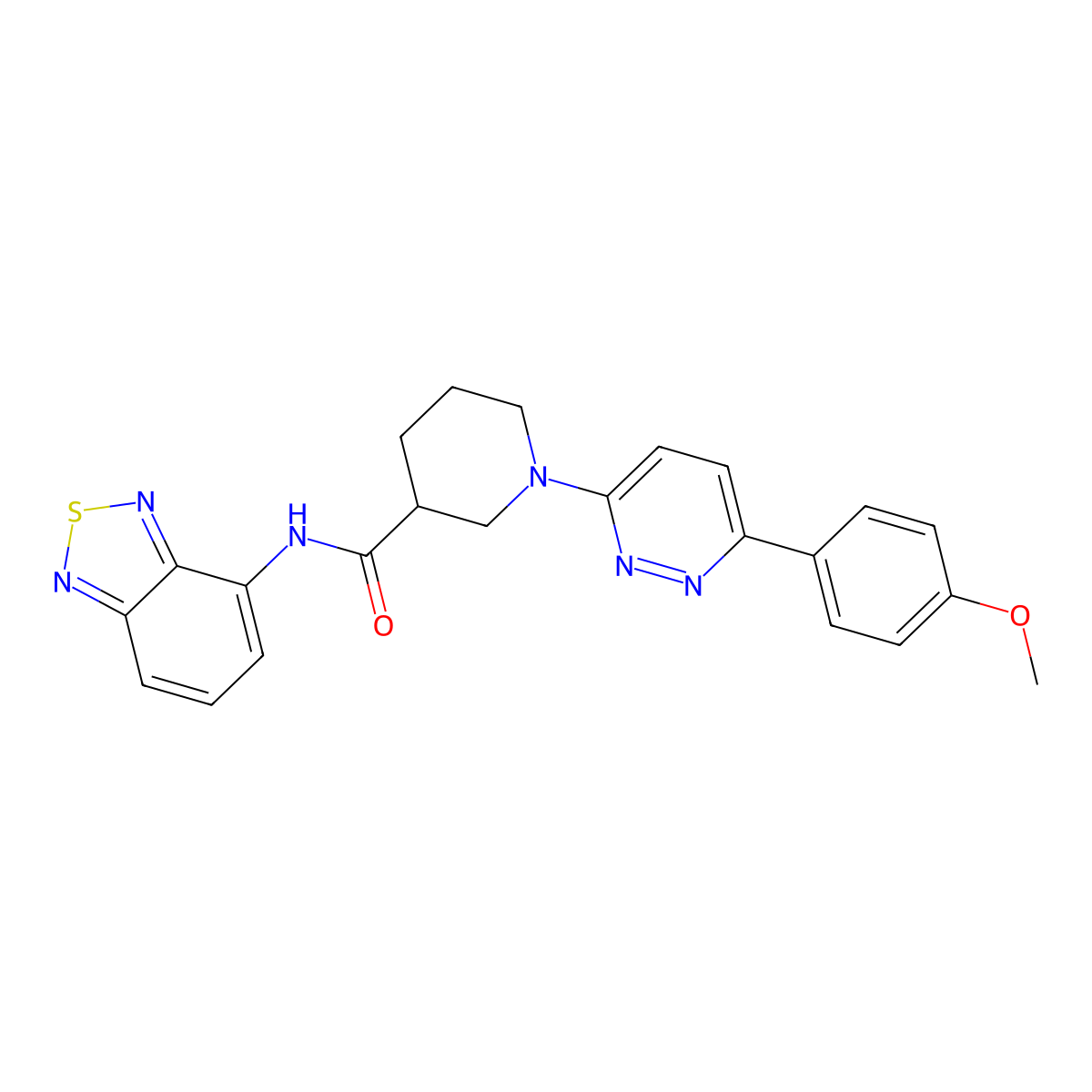 N-(benzo[c][1,2,5]thiadiazol-4-yl)-1-(6-(4-methoxyphenyl)pyridazin-3-yl)piperidine-3-carboxamide molecular structure, CAS 1226429-91-9