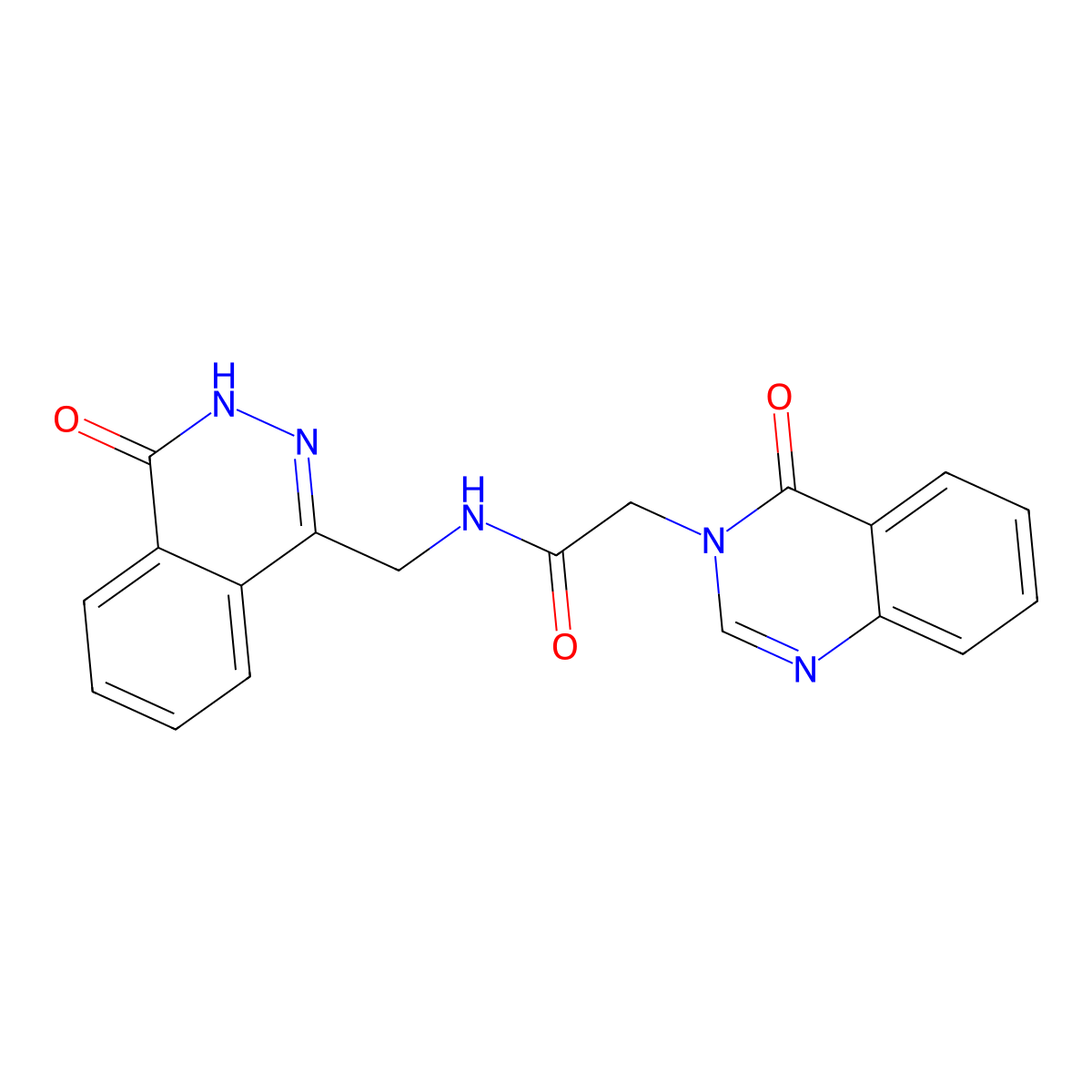 N-((4-oxo-3,4-dihydrophthalazin-1-yl)methyl)-2-(4-oxoquinazolin-3(4H)-yl)acetamide molecular structure, CAS 1226430-42-7