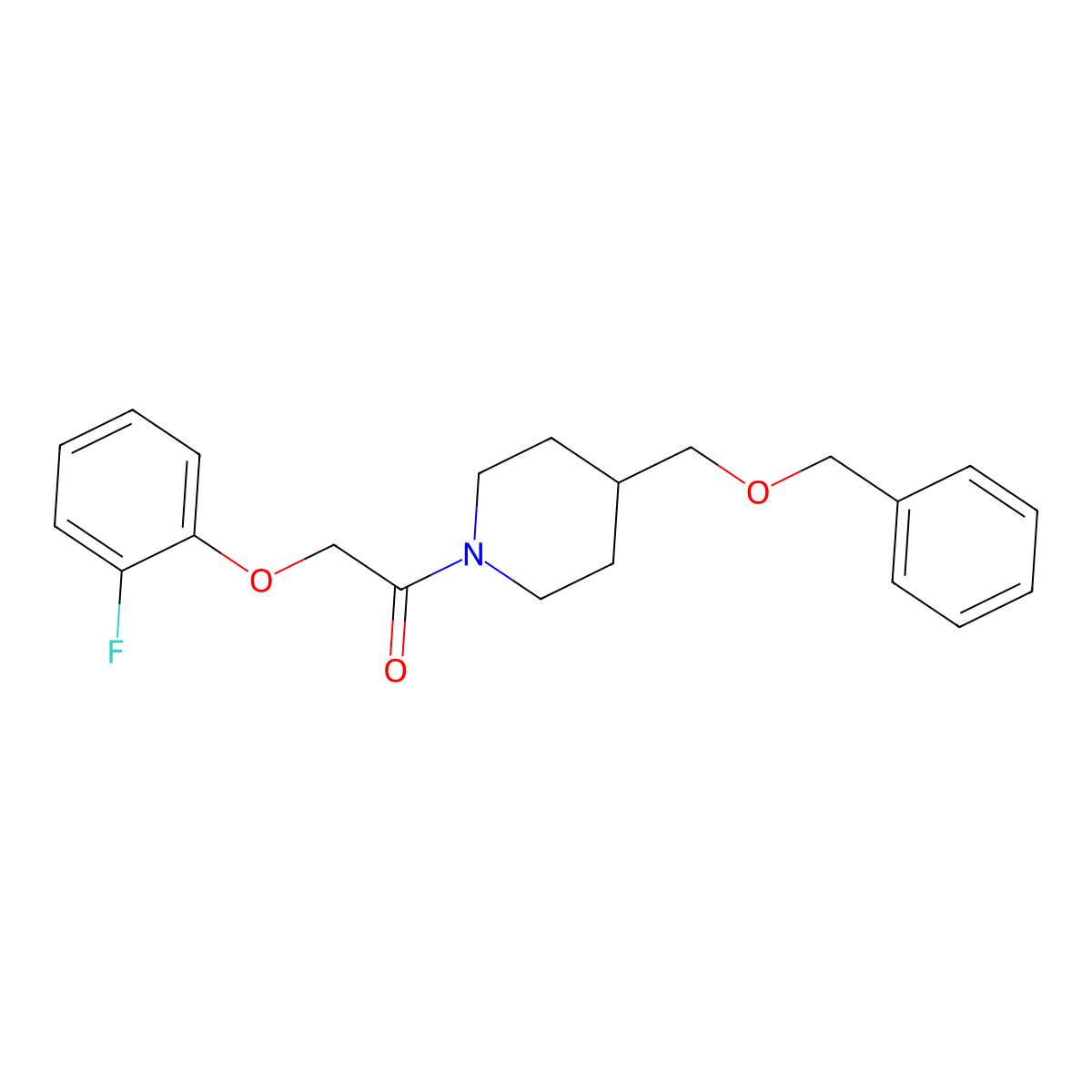 1-(4-((Benzyloxy)methyl)piperidin-1-yl)-2-(2-fluorophenoxy)ethanone molecular structure, CAS 1226430-93-8
