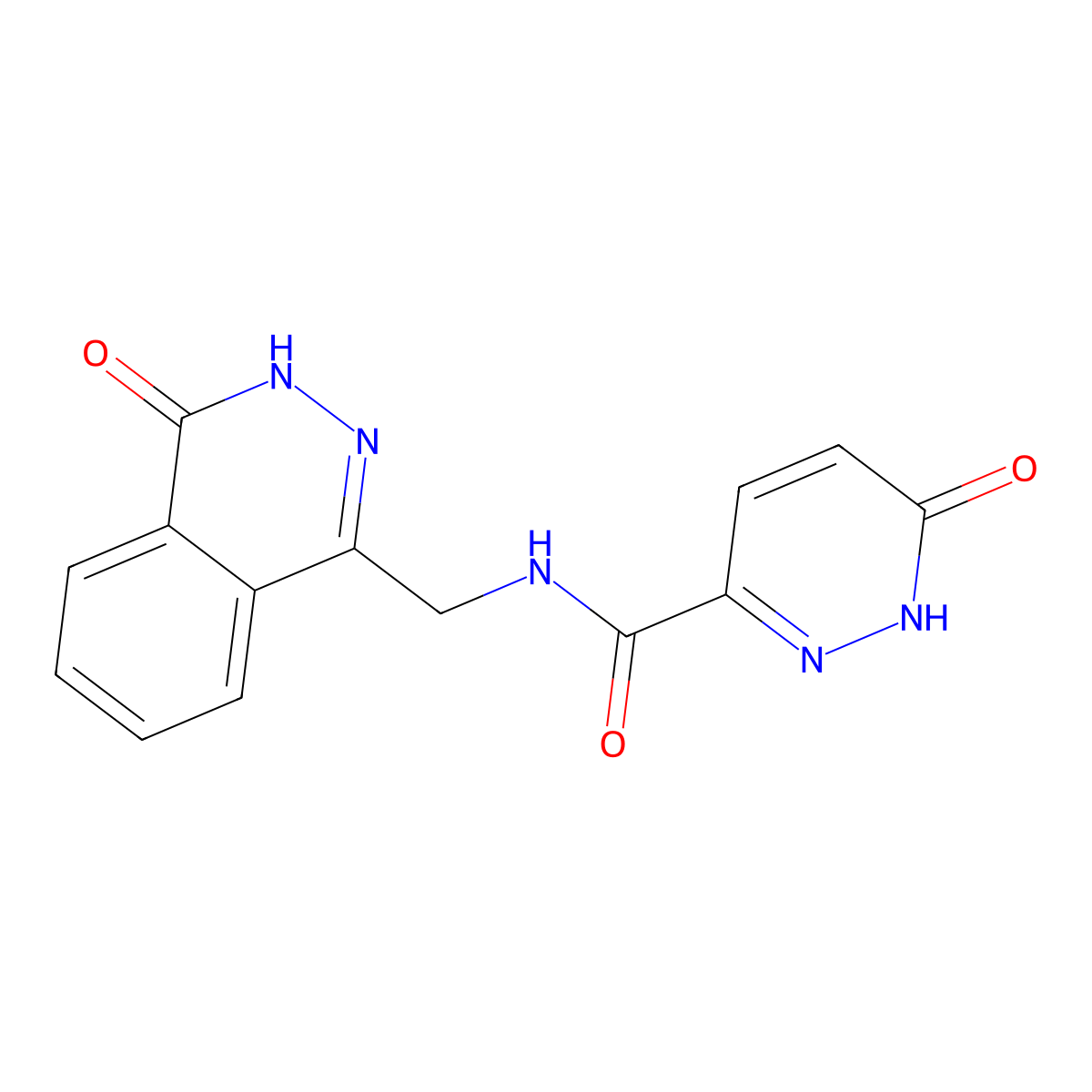6-oxo-N-[(4-oxo-3,4-dihydrophthalazin-1-yl)methyl]-1,6-dihydropyridazine-3-carboxamide molecular structure, CAS 1226431-35-1