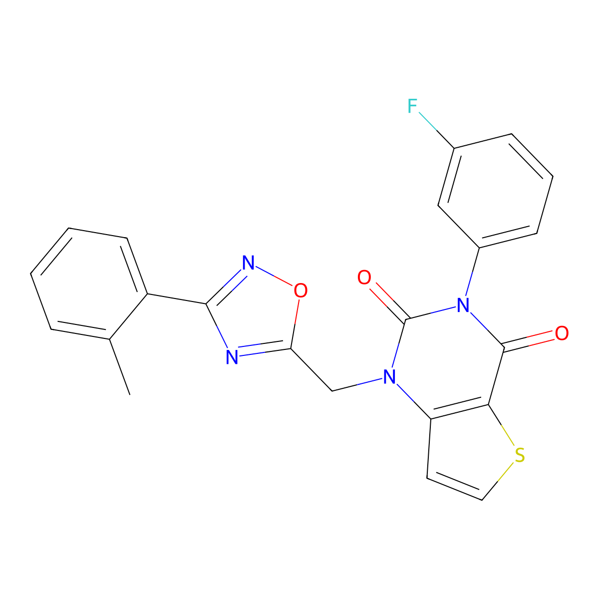 2-(2-fluorobenzyl)-8-(piperidin-1-ylsulfonyl)[1,2,4]triazolo[4,3-a]pyridin-3(2H)-one molecular structure, CAS 1226435-62-6