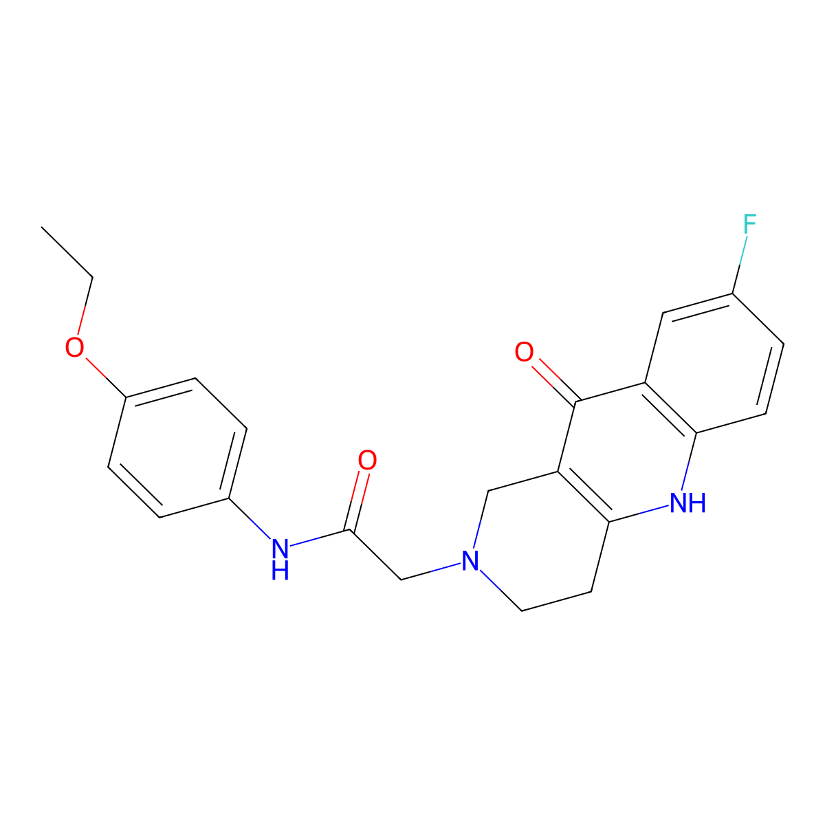 N-(4-ethoxyphenyl)-2-(8-fluoro-10-oxo-3,4-dihydrobenzo[b][1,6]naphthyridin-2(1H,5H,10H)-yl)acetamide molecular structure, CAS 1226437-71-3