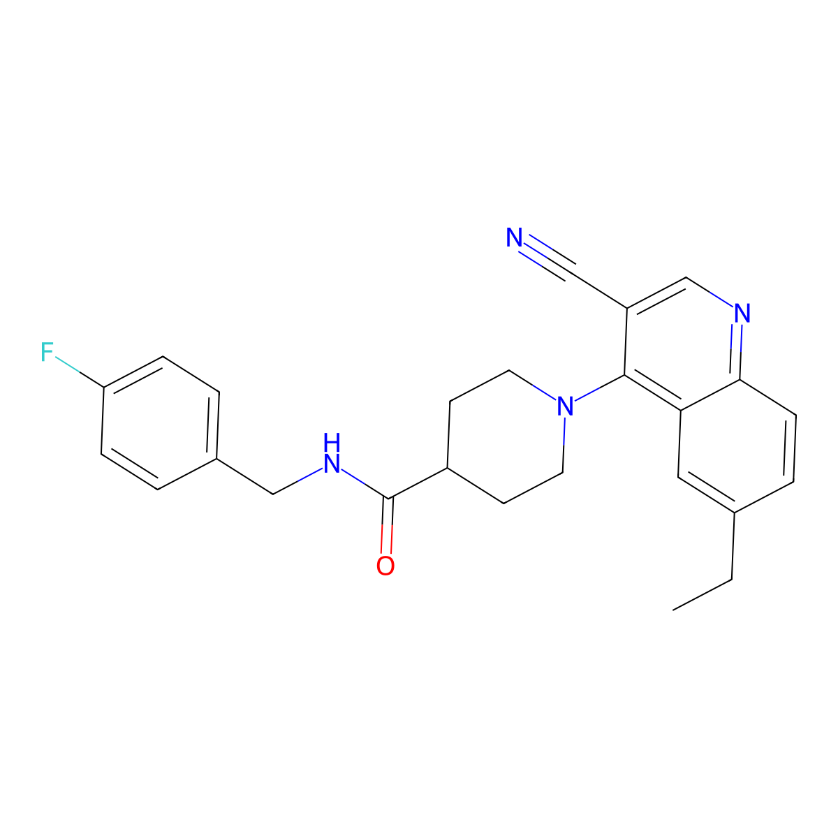 N-[4-(acetylamino)phenyl]-1-thieno[3,2-c]pyridin-4-ylpiperidine-3-carboxamide molecular structure, CAS 1226438-55-6