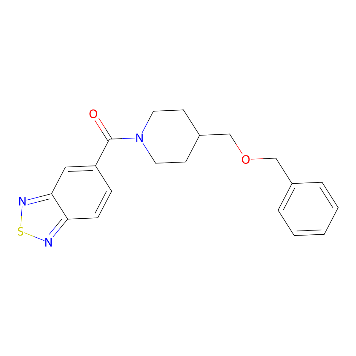 Benzo[c][1,2,5]thiadiazol-5-yl(4-((benzyloxy)methyl)piperidin-1-yl)methanone molecular structure, CAS 1226441-08-2