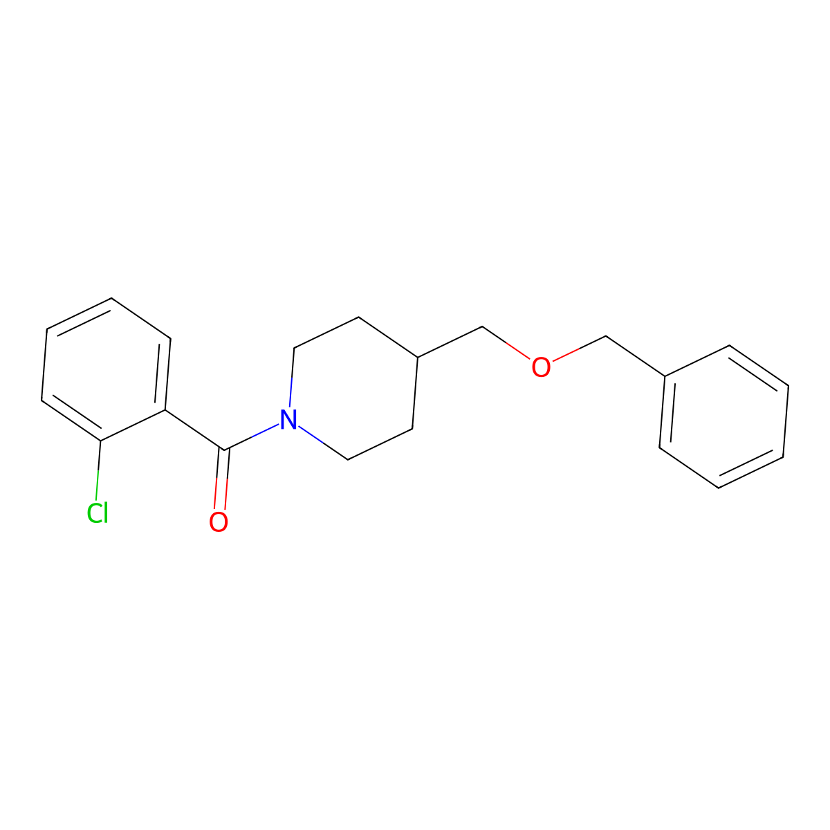 (4-((Benzyloxy)methyl)piperidin-1-yl)(2-chlorophenyl)methanone molecular structure, CAS 1226442-26-7