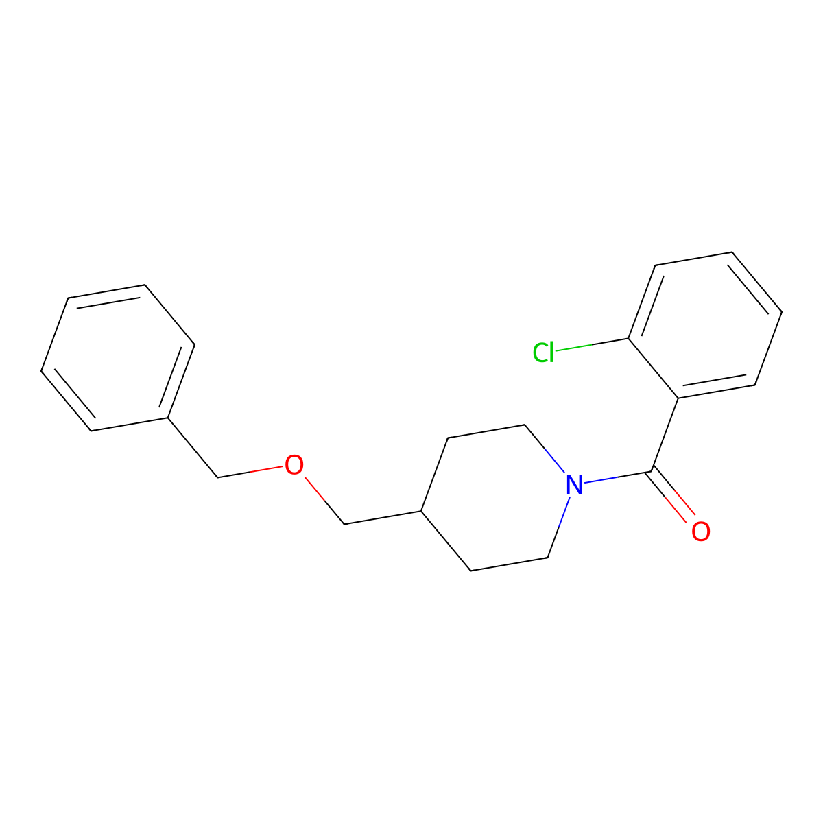 (4-((Benzyloxy)methyl)piperidin-1-yl)(2-chlorophenyl)methanone molecular structure, CAS 1226442-26-7
