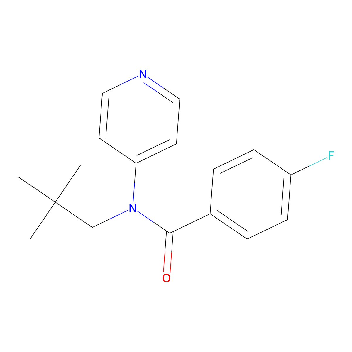4-fluoro-N-neopentyl-N-(pyridin-4-yl)benzamide molecular structure, CAS 1226445-11-9