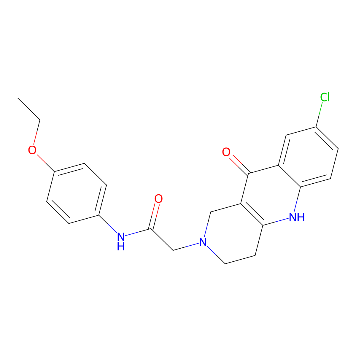 2-(8-chloro-10-oxo-3,4-dihydrobenzo[b][1,6]naphthyridin-2(1H,5H,10H)-yl)-N-(4-ethoxyphenyl)acetamide molecular structure, CAS 1226448-17-4