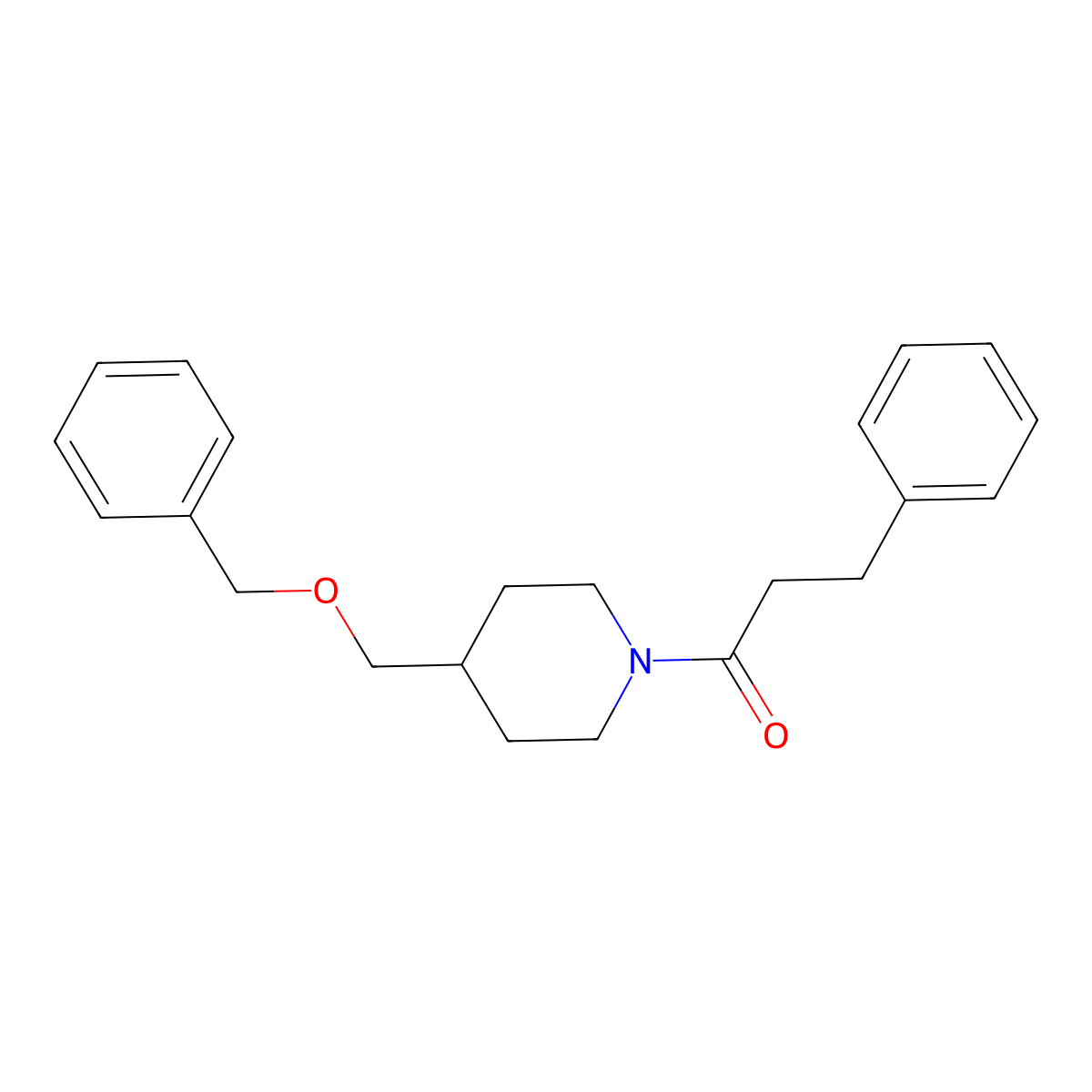 1-(4-((Benzyloxy)methyl)piperidin-1-yl)-3-phenylpropan-1-one molecular structure, CAS 1226448-49-2